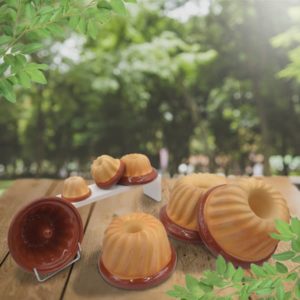 lot moules à kougelhopfs kouglopf kouglof en terre cuite uni poterie friedmann, fabriqués à partir de la terre naturelle de soufflenheim, Alsace