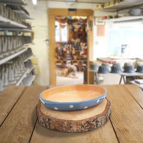 plat ovale poterie friedmann terre naturelle de soufflenheim, Alsace
