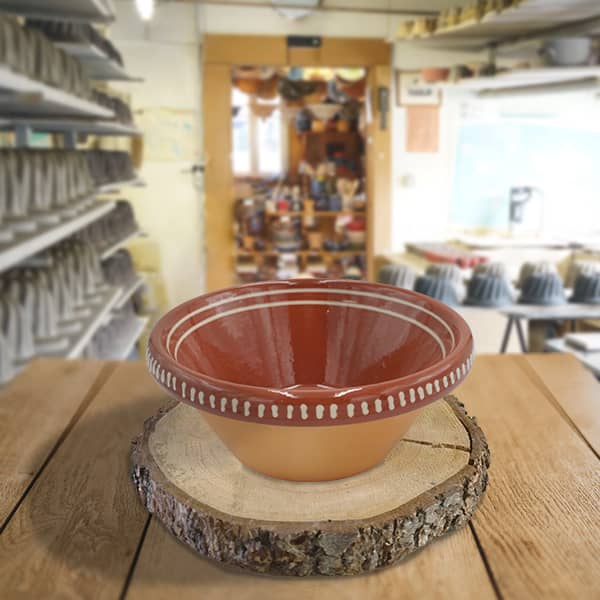 terrine à pâte unie poterie friedmann, famille de potiers depuis 1802 Soufflenheim Alsace